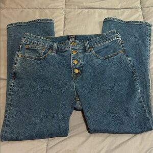 J. Crew Mid-Rise Flare Crop Jeans 29